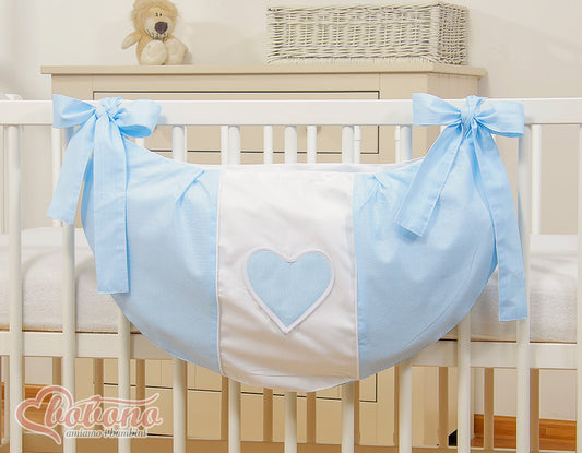 Toys bag- Hanging Hearts blue strips – afbeelding 2