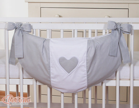 Toys bag- Hanging Hearts grey – afbeelding 2