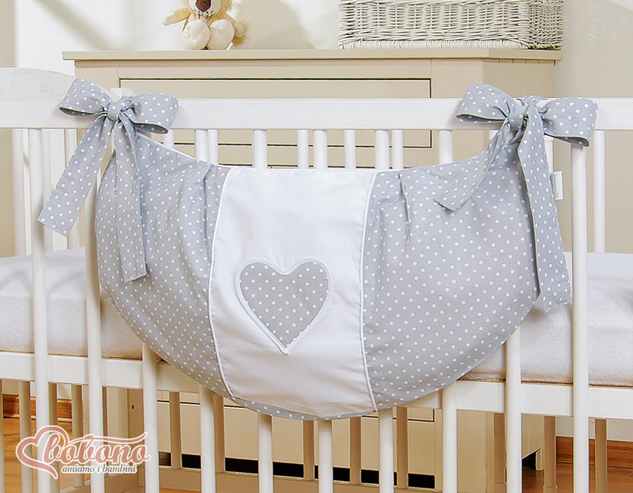 Toys bag- Hanging Hearts grey – afbeelding 2