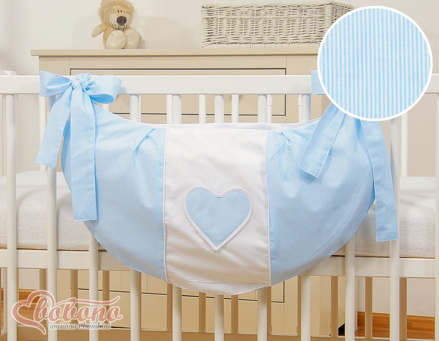 Toys bag- Hanging Hearts blue strips – afbeelding 4