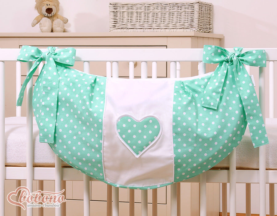 Toys bag- Hanging Hearts mint – afbeelding 2