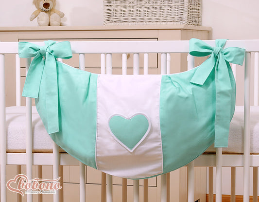 Toys bag- Hanging Hearts mint – afbeelding 2