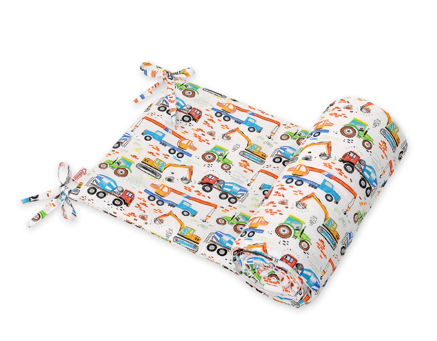 Universal bumper for cot - construction site – afbeelding 1