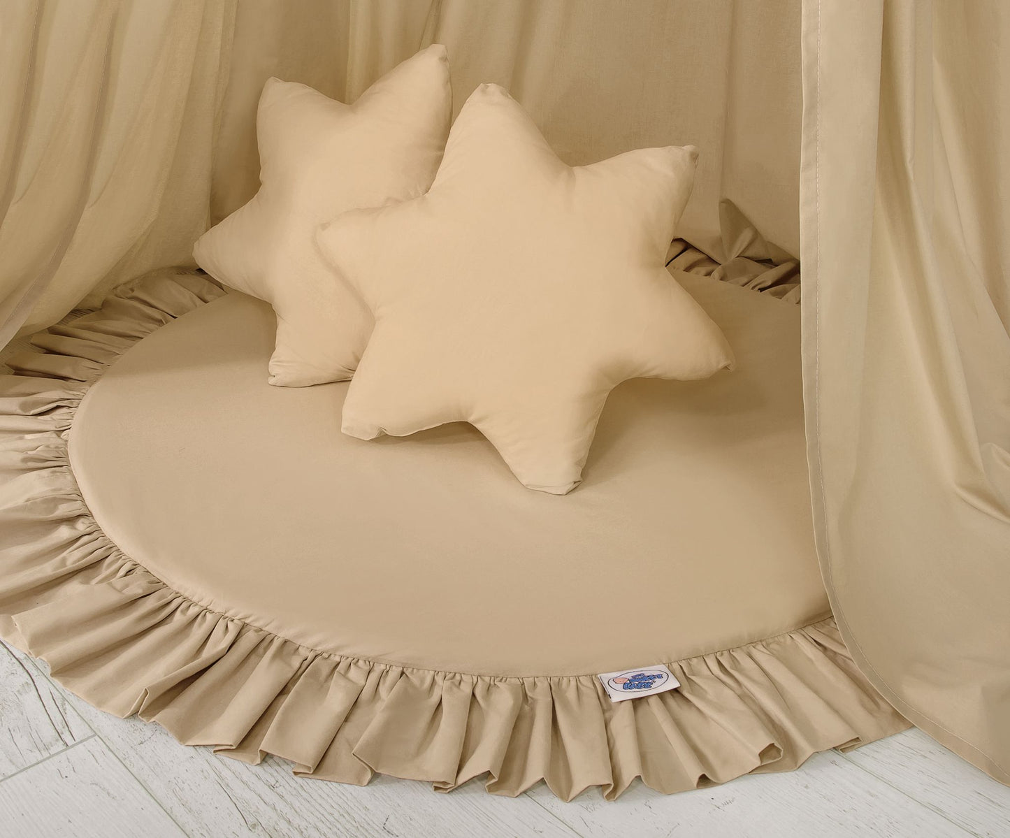 2pcs kussen set - beige – afbeelding 1