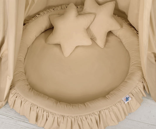 2pcs kussen set - beige – afbeelding 2