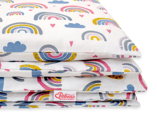 Baby cotton bedding set 2-pcs 120x90 cm- rainbow – afbeelding 2