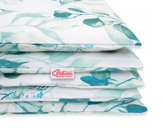 Baby cotton bedding set 2-pcs 120x90 cm- eucaliptus mint – afbeelding 2