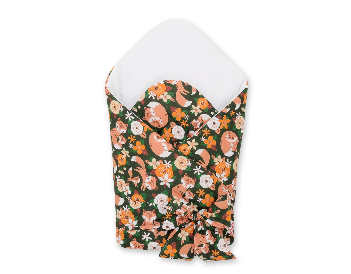 Baby nestje 2in1 with stiffening with bow - fox family on the green – afbeelding 1