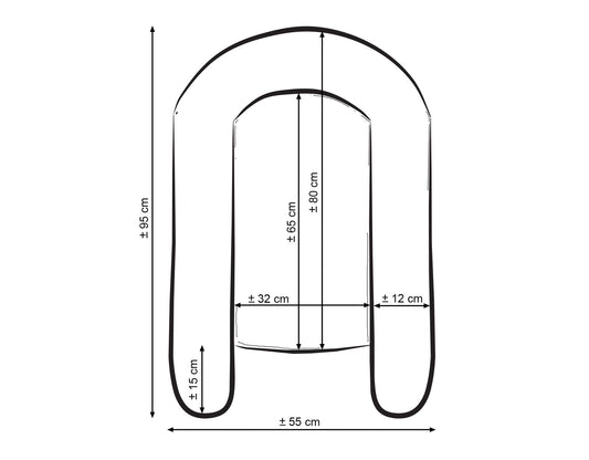 Baby nestje Dubbelzijdige Premium Cocoon for infants BOBONO- forest softness – afbeelding 2