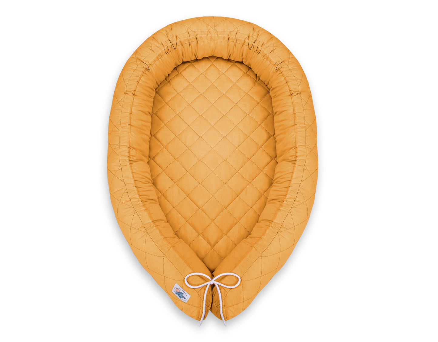 2-in-1 - baby nestje quilted - snake kussen bumper - honey yellow – afbeelding 6