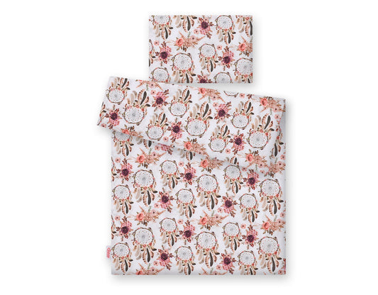 Baby cotton bedding set 2-pcs 135x100 cm- flower dream catchers – afbeelding 2