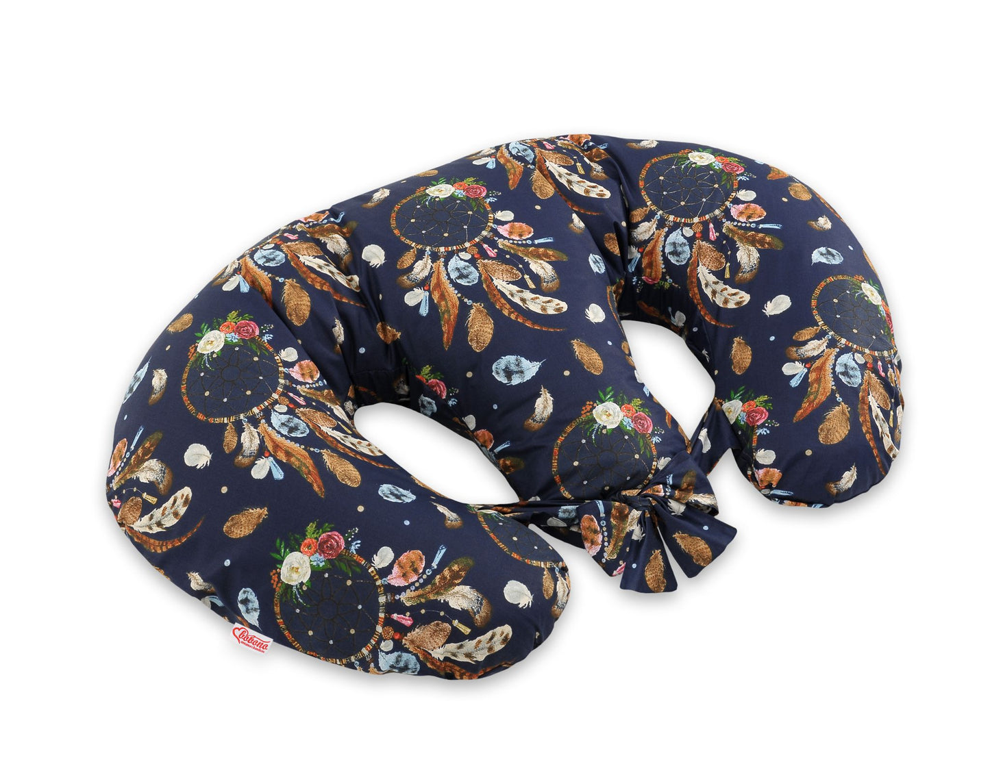 Twin nursing kussen, Breastfeeding Croissant kussen, removable, Hands-Free Feeding- dream catchers – afbeelding 4