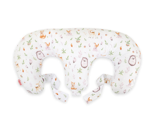 Twin nursing kussen, Breastfeeding Croissant kussen, removable, Hands-Free Feeding- forest softness – afbeelding 2