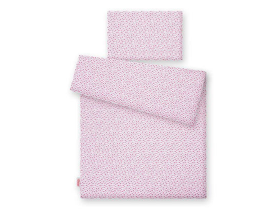 Baby cotton bedding set 2-pcs 120x90 - burgundy stars – afbeelding 2