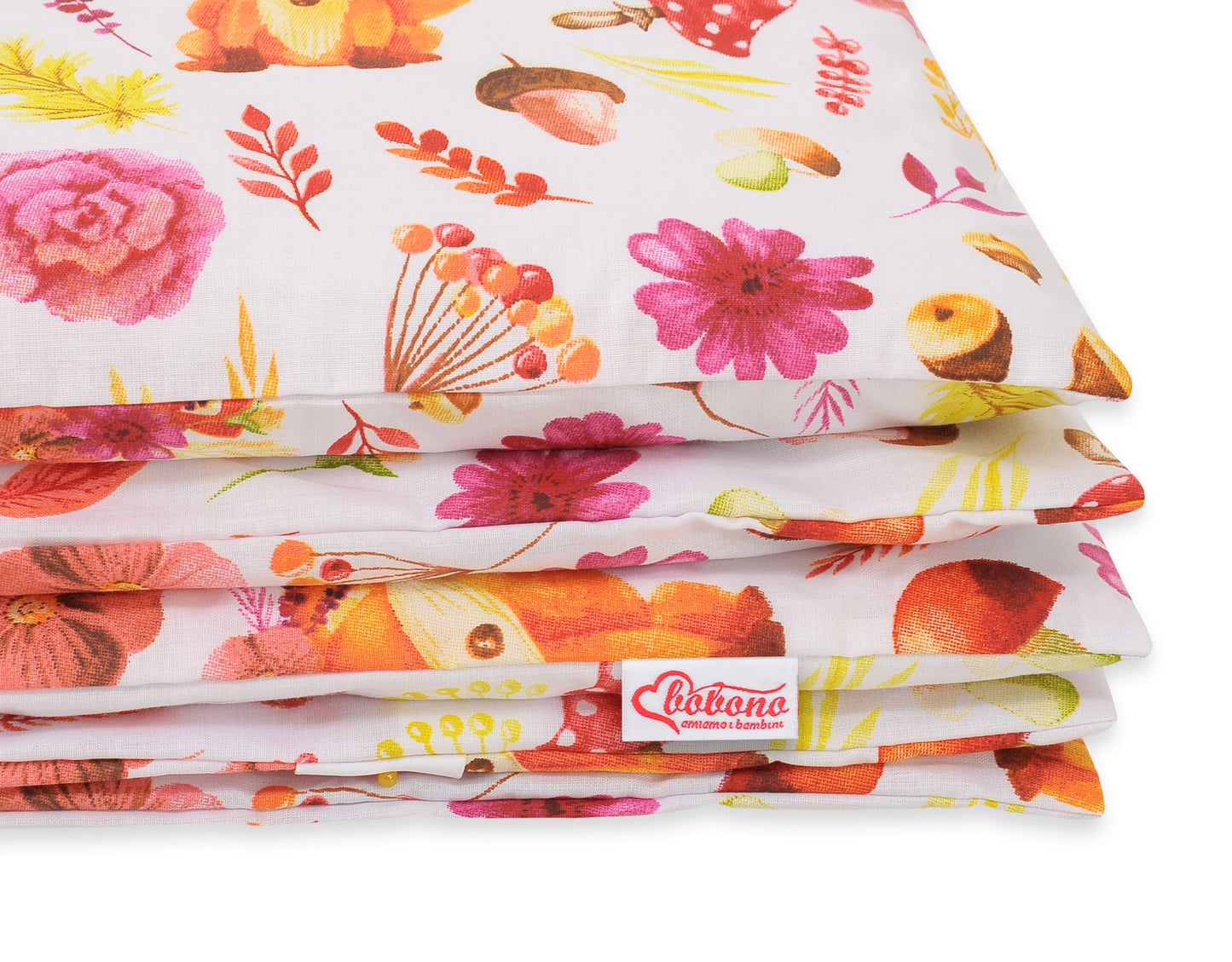 Baby cotton bedding set 2-pcs - fox in a wreath – afbeelding 3