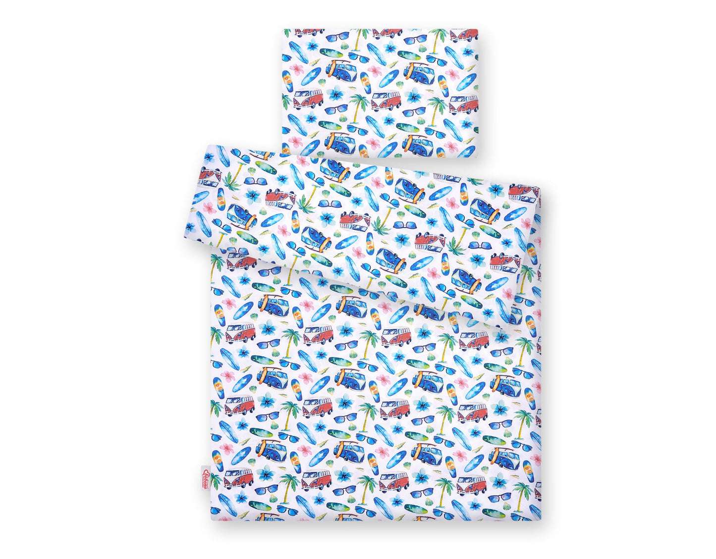 Baby cotton bedding set 2-pcs 120x90 cm- bus – afbeelding 3