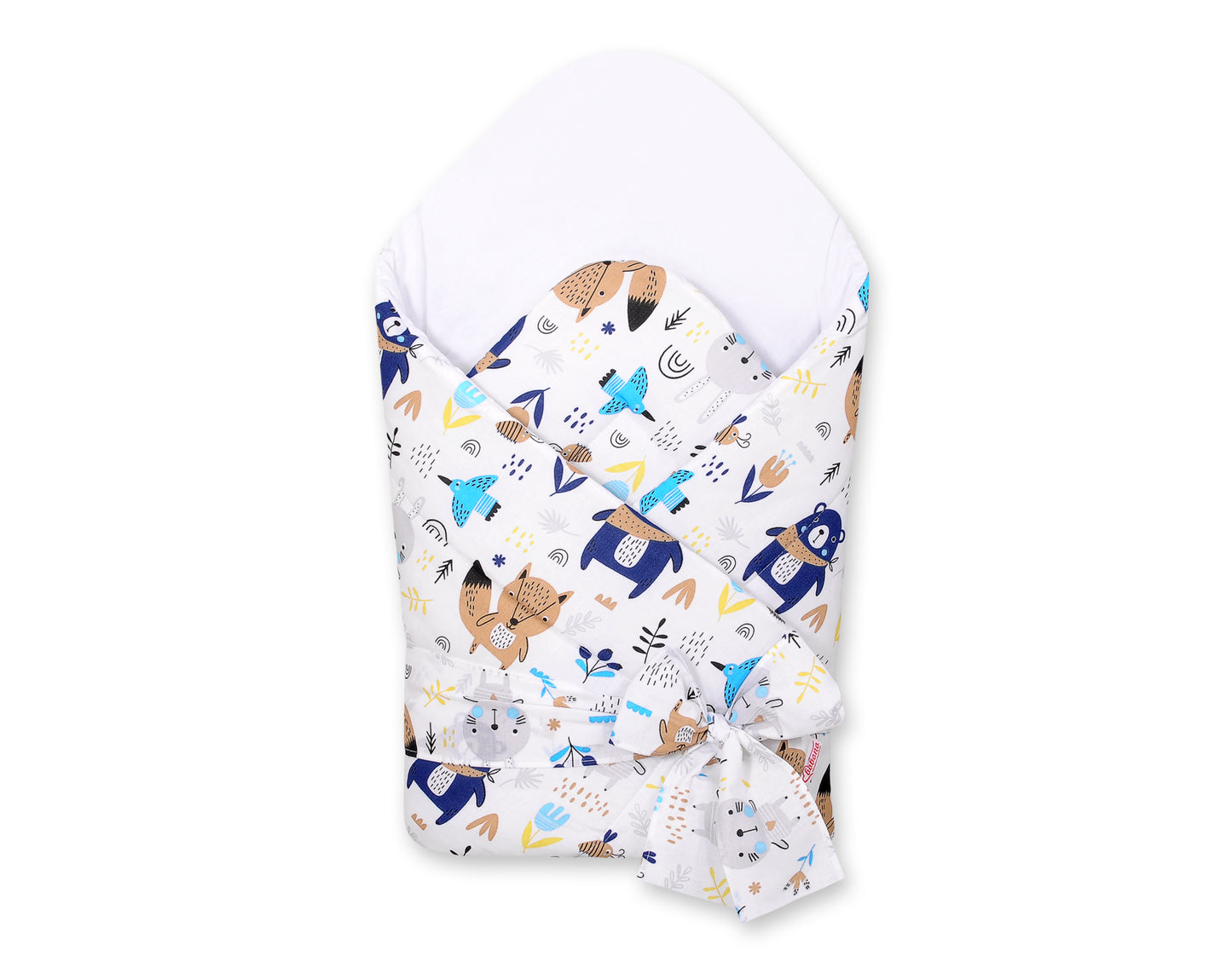 Baby nestje 2in1 with stiffening with bow - navy blue bears – afbeelding 1