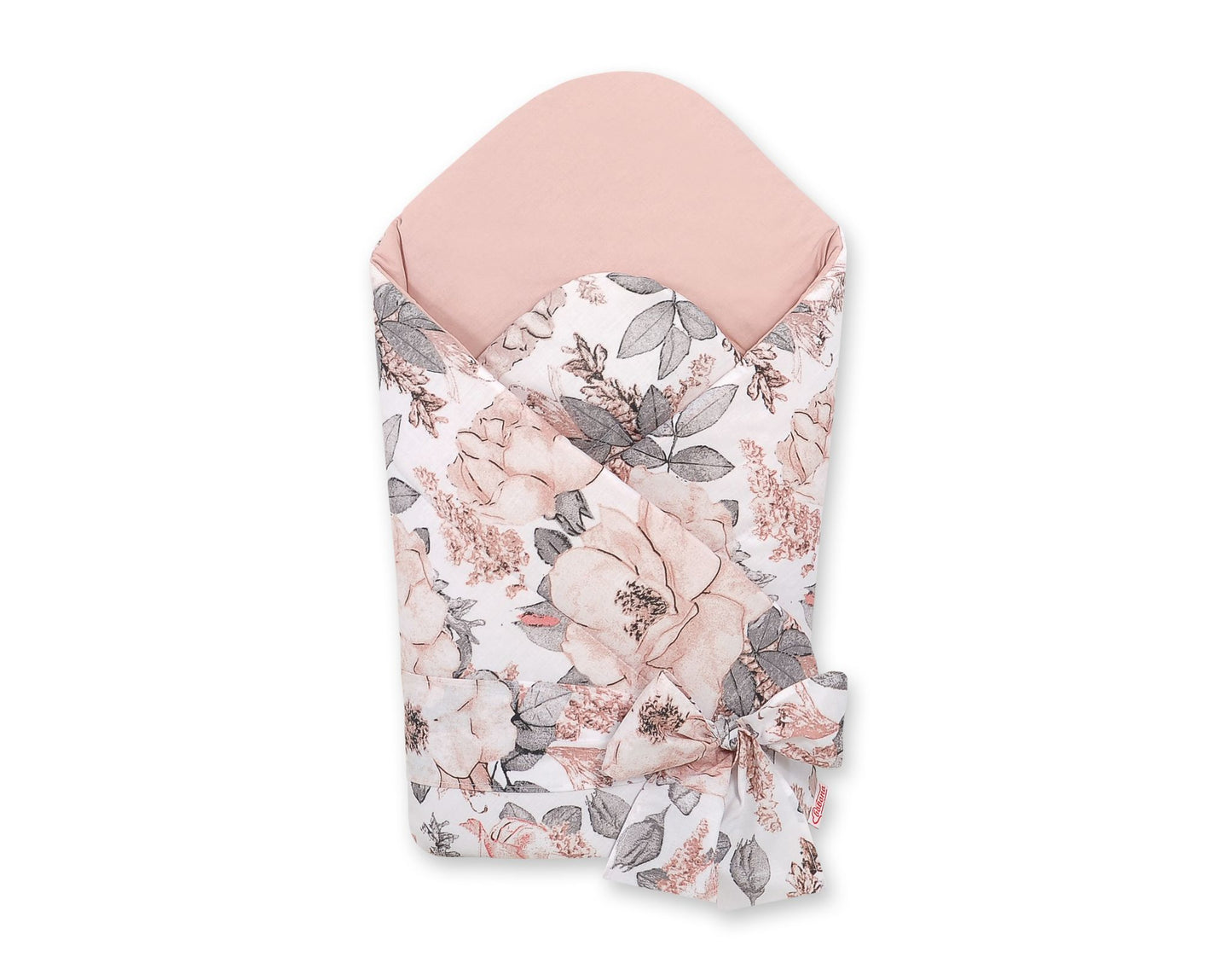 Baby nestje 2in1 with stiffening with bow - sepia roses – afbeelding 1