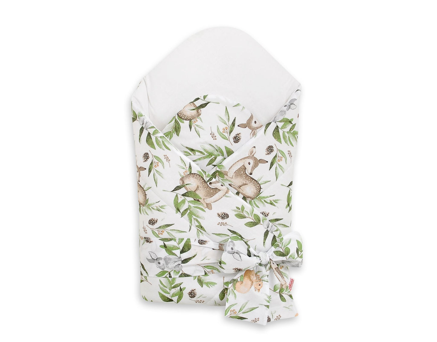 Baby nestje 2in1 with stiffening with bow - woodland green – afbeelding 1