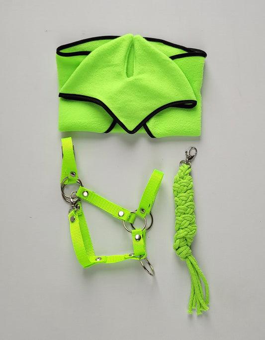 The adjustable halter for Hobby Horse A3 - neon green – afbeelding 2