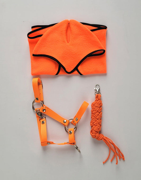The adjustable halter for Hobby Horse A3 - neon orange – afbeelding 2