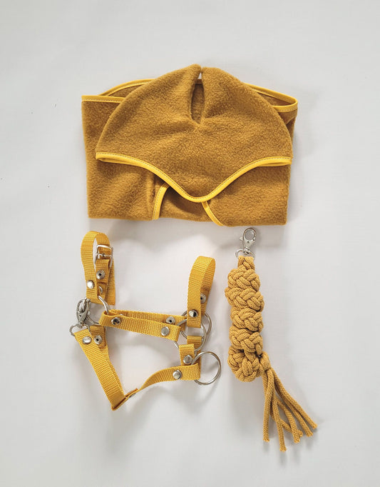 The adjustable halter for Hobby Horse A3 - honey yellow – afbeelding 2