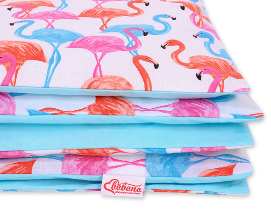 Baby cotton bedding set 2-pcs 140x200 Junior - flamingo – afbeelding 2