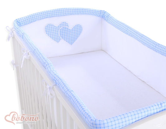 Universal bumper XXL- Hanging Hearts blue checkered – afbeelding 1