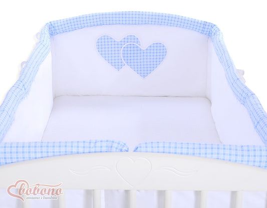 Universal bumper XXL- Hanging Hearts blue checkered – afbeelding 2
