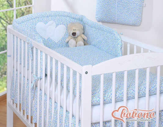 Universal bumper- Hanging Hearts blue flowers – afbeelding 1