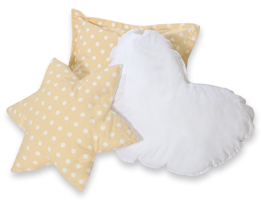 3pcs kussen set - Bright dots on beige – afbeelding 1
