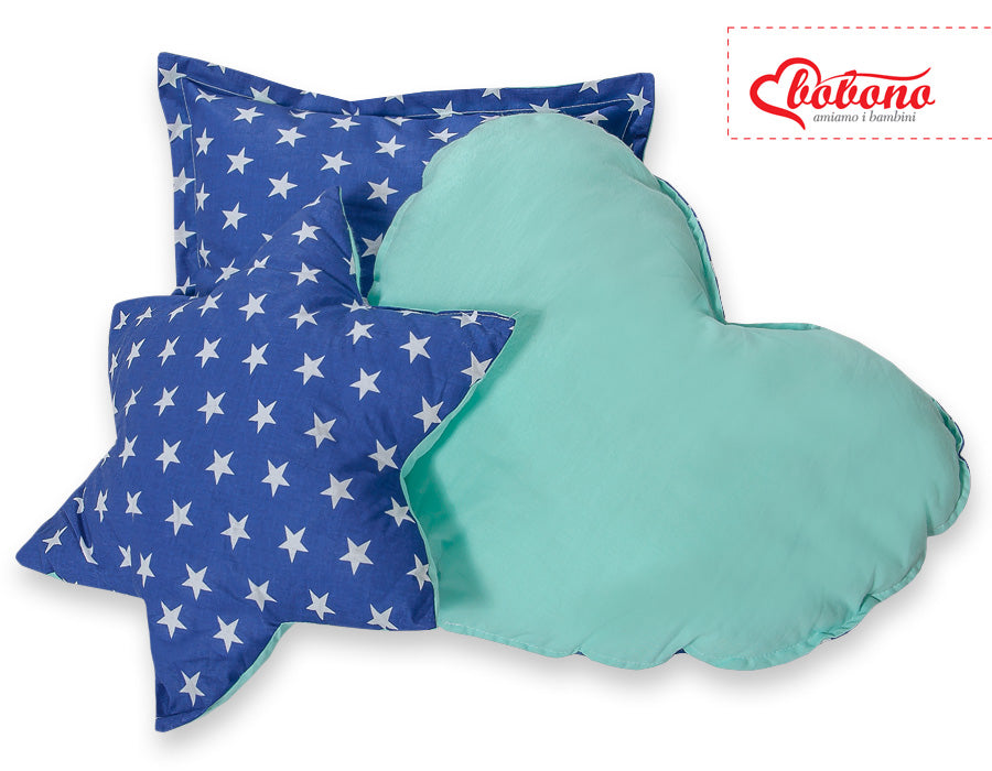 3pcs kussen set - Navy blue stars – afbeelding 4