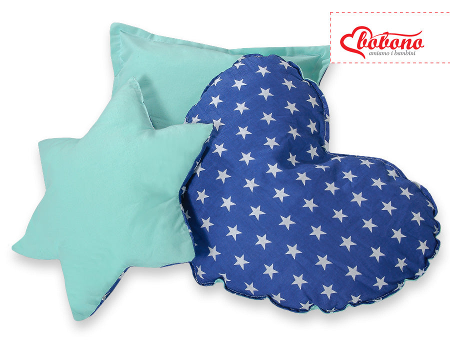 3pcs kussen set - Navy blue stars – afbeelding 2