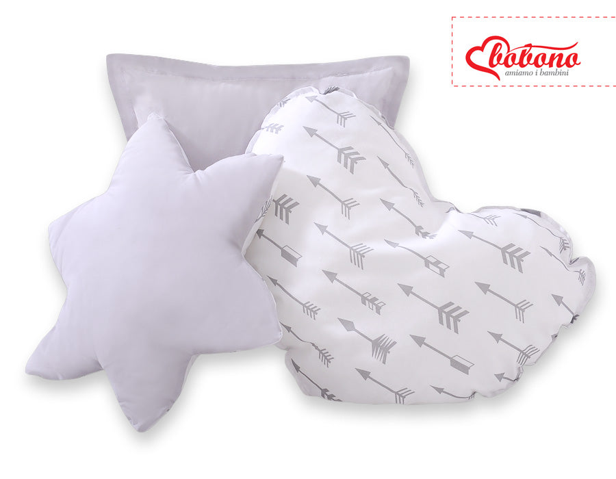3pcs kussen set - Grey arrows – afbeelding 3