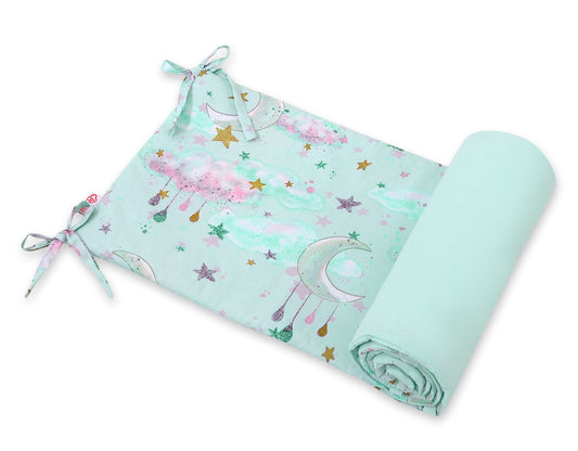 Universal bumper for cot - moons mint – afbeelding 1
