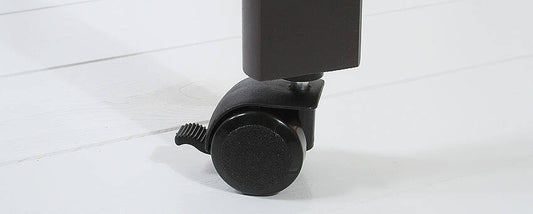 Baby cot castors - set black 4 pcs – afbeelding 2