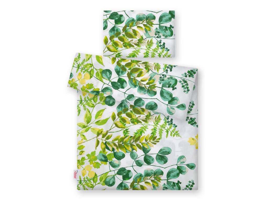 Baby cotton bedding set 2-pcs 120x90 cm- eucalyptus – afbeelding 2