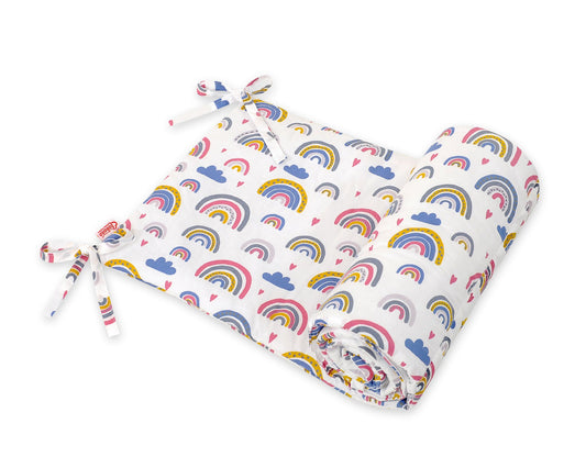Universal bumper for cot - rainbow – afbeelding 1