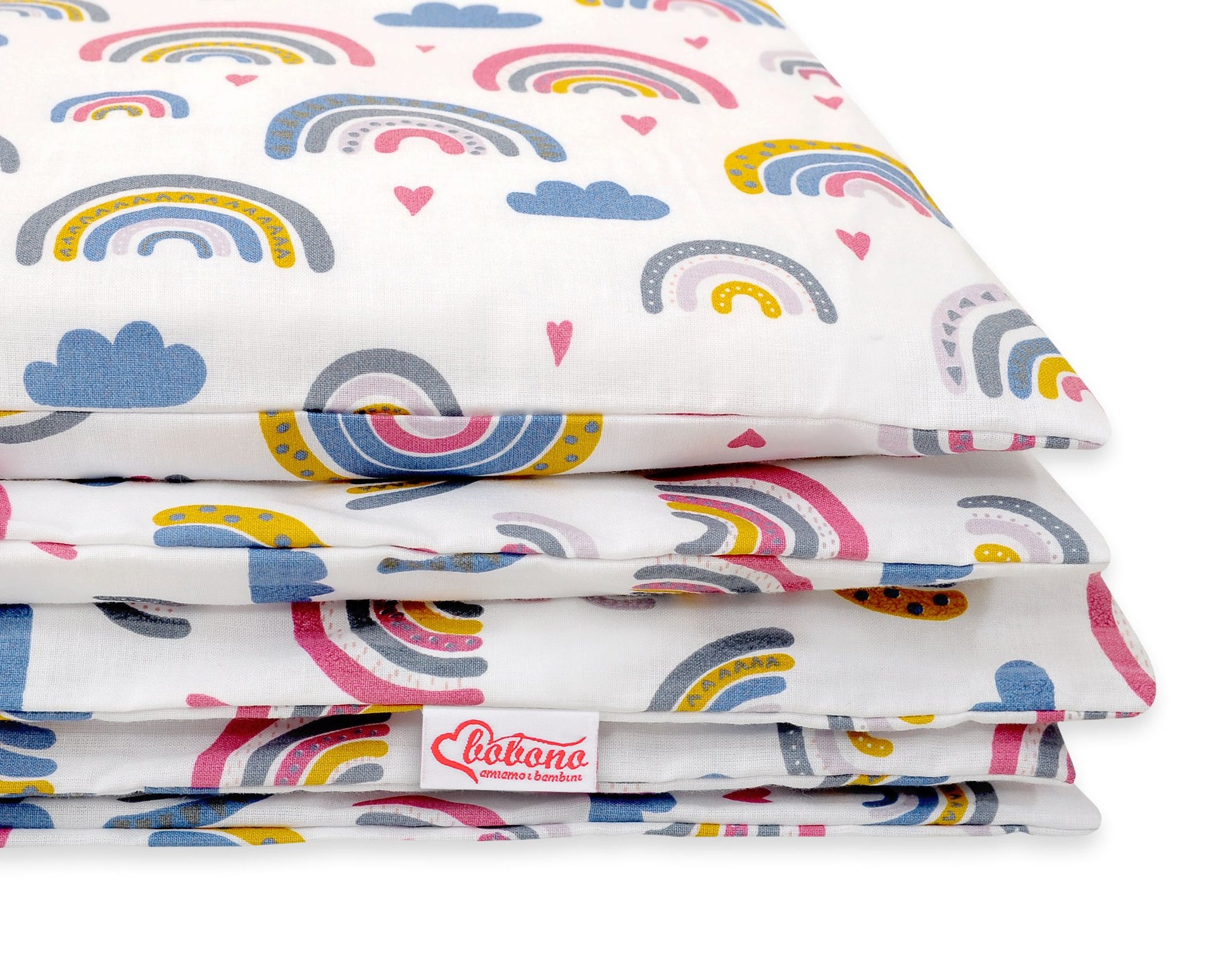 Baby cotton bedding set 2-pcs 120x90 cm- rainbow – afbeelding 2