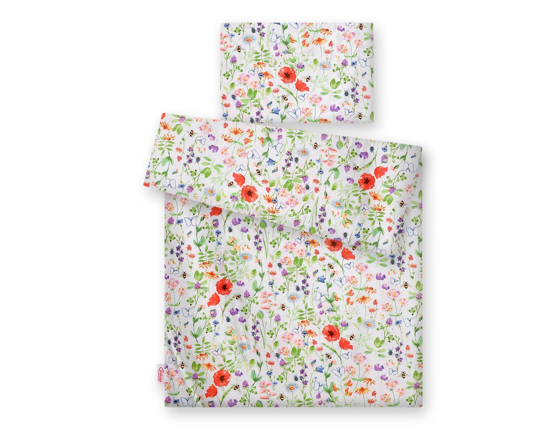 Baby cotton bedding set 2-pcs 135x100 cm- meadow – afbeelding 2