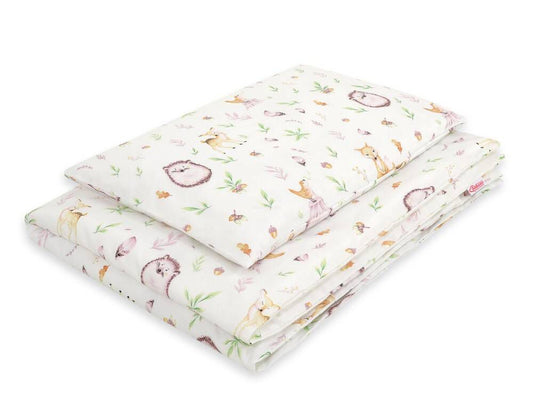 Baby cotton bedding set 2-pcs 120x90 cm- forest softness – afbeelding 1