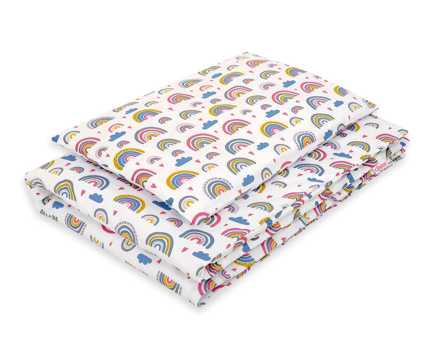 Baby cotton bedding set 2-pcs 120x90 cm- rainbow – afbeelding 1