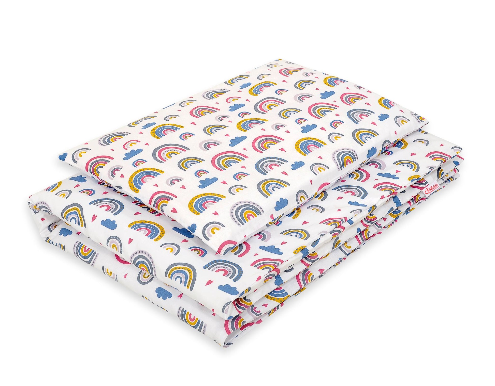 Baby cotton bedding set 2-pcs 120x90 cm- rainbow – afbeelding 1