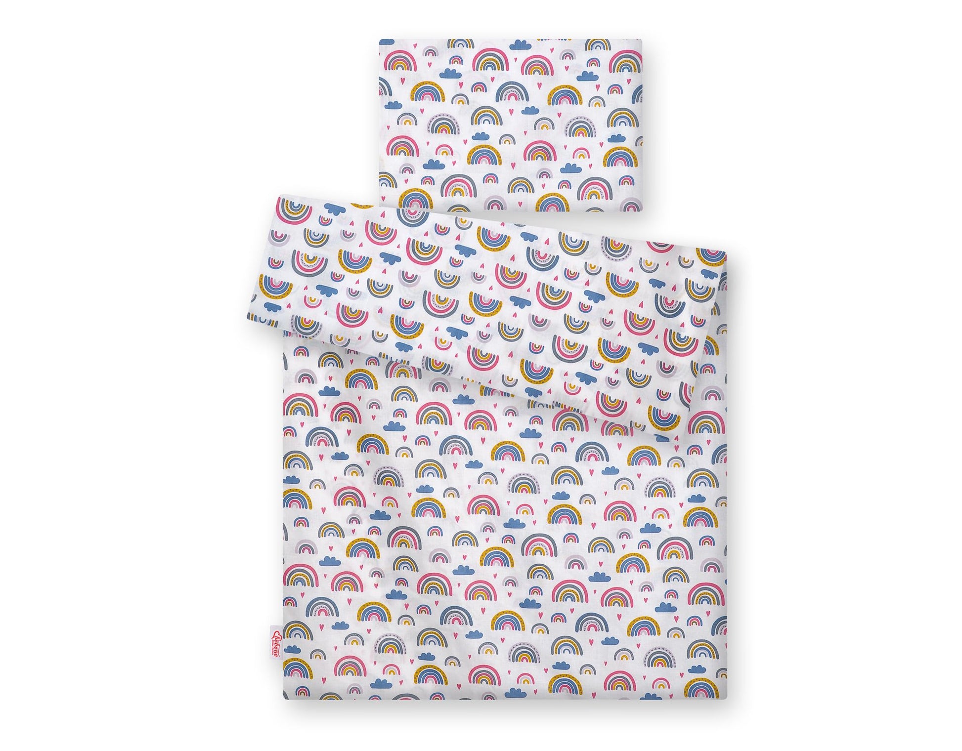 Baby cotton bedding set 2-pcs 120x90 cm- rainbow – afbeelding 3