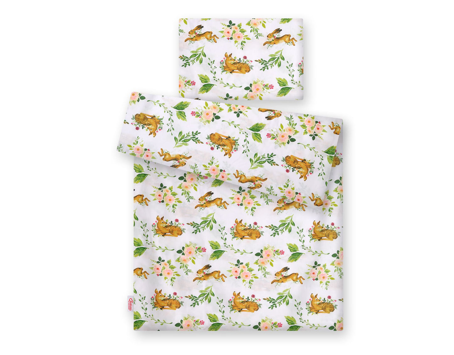 Baby cotton bedding set 2-pcs 135x100 cm- in the forest – afbeelding 3