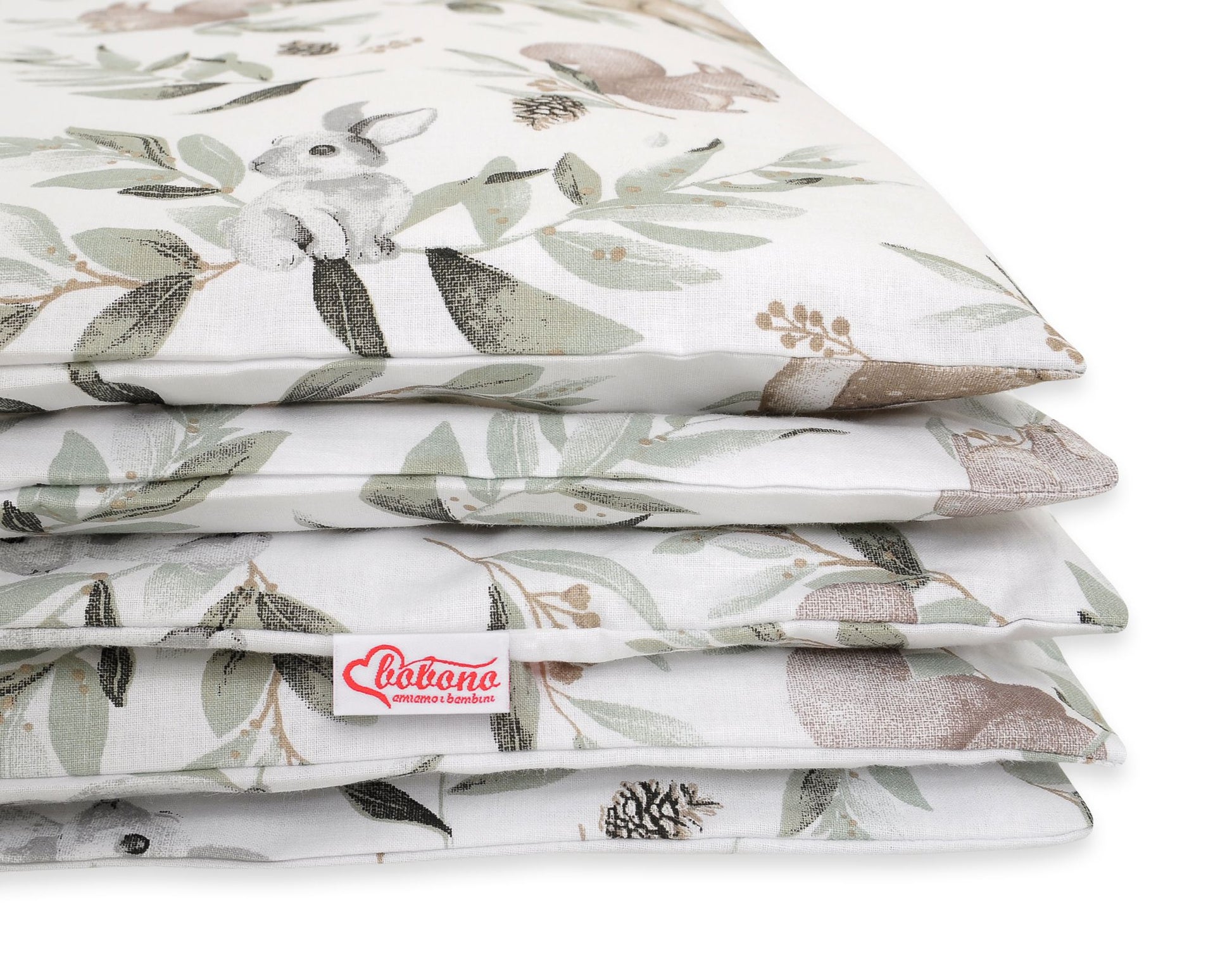 Baby cotton bedding set 2-pcs 135x100 cm- woodland olive – afbeelding 2
