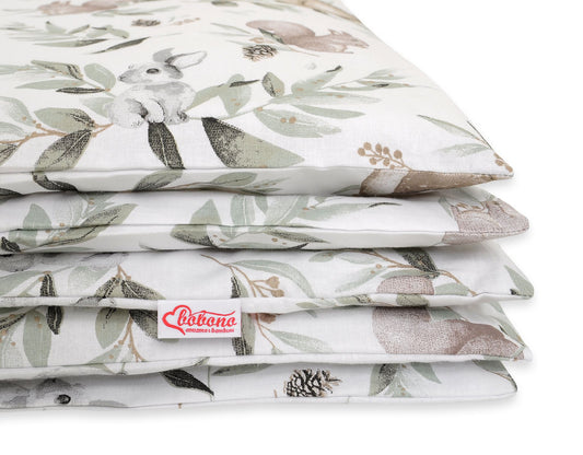 Baby cotton bedding set 2-pcs 135x100 cm- woodland olive – afbeelding 2