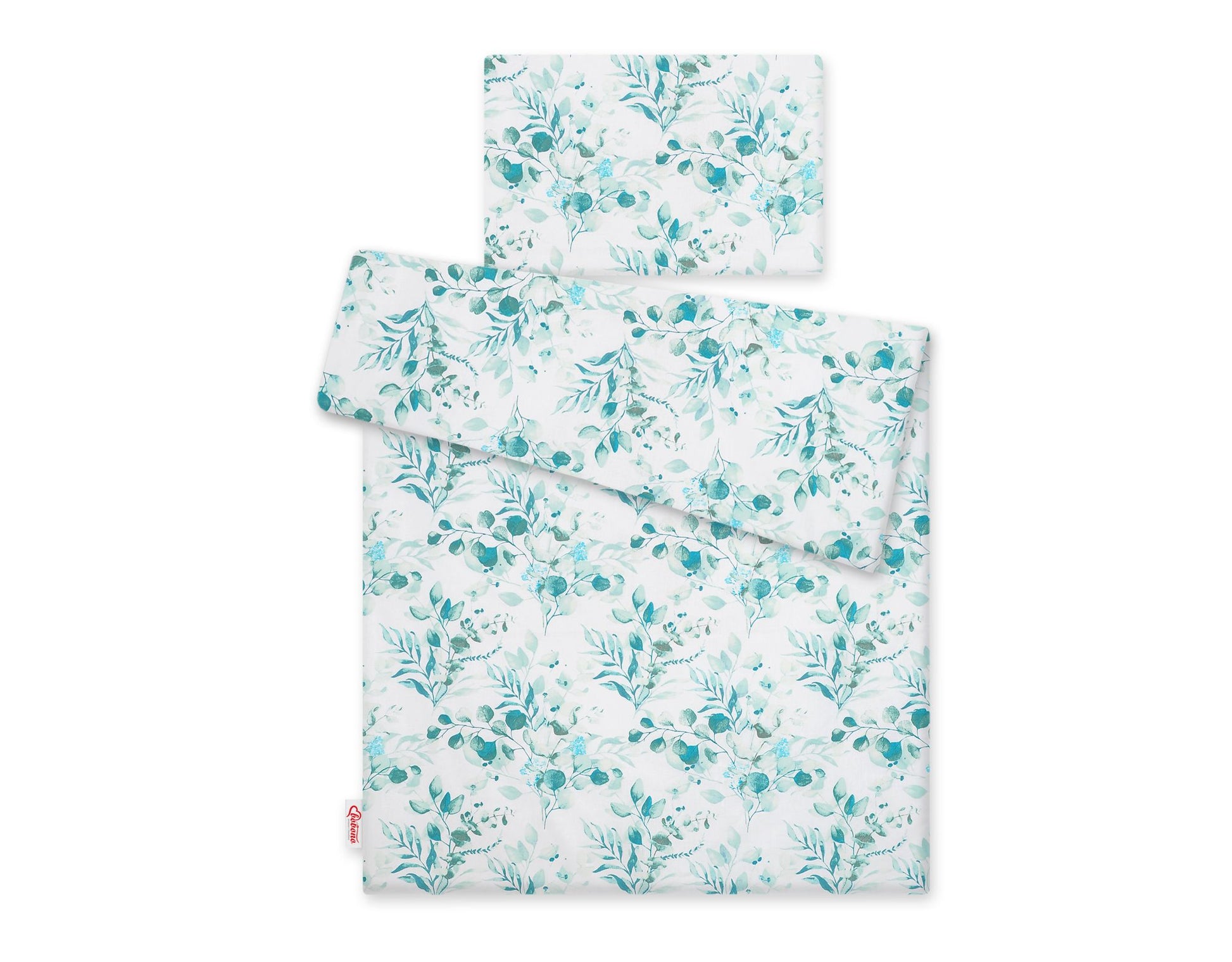 Baby cotton bedding set 2-pcs 120x90 cm- eucaliptus mint – afbeelding 3