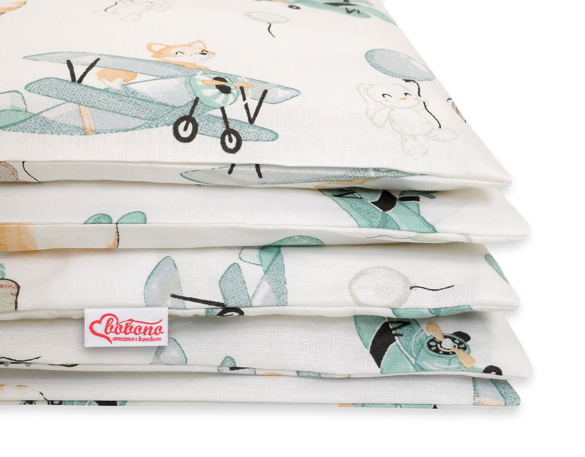 Baby cotton bedding set 2-pcs 120x90 cm- sky adventure – afbeelding 2