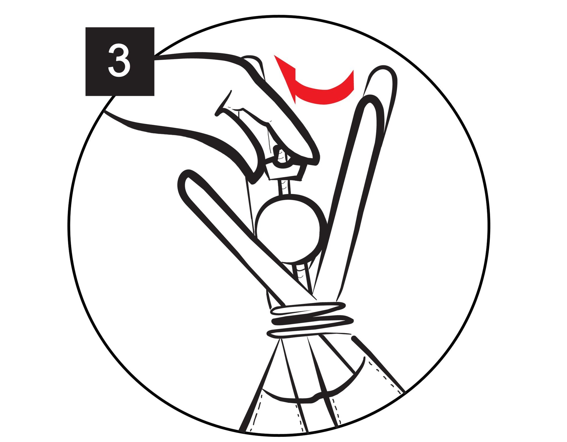 Wooden stabilizer for teepees – afbeelding 4